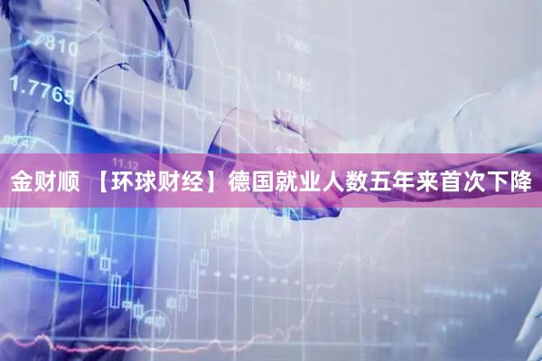 金财顺 【环球财经】德国就业人数五年来首次下降