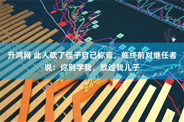 升鸿网 此人砍了侄子自己称帝，临终前对继任者说：你别学我，放过我儿子